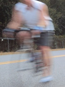 on the bike